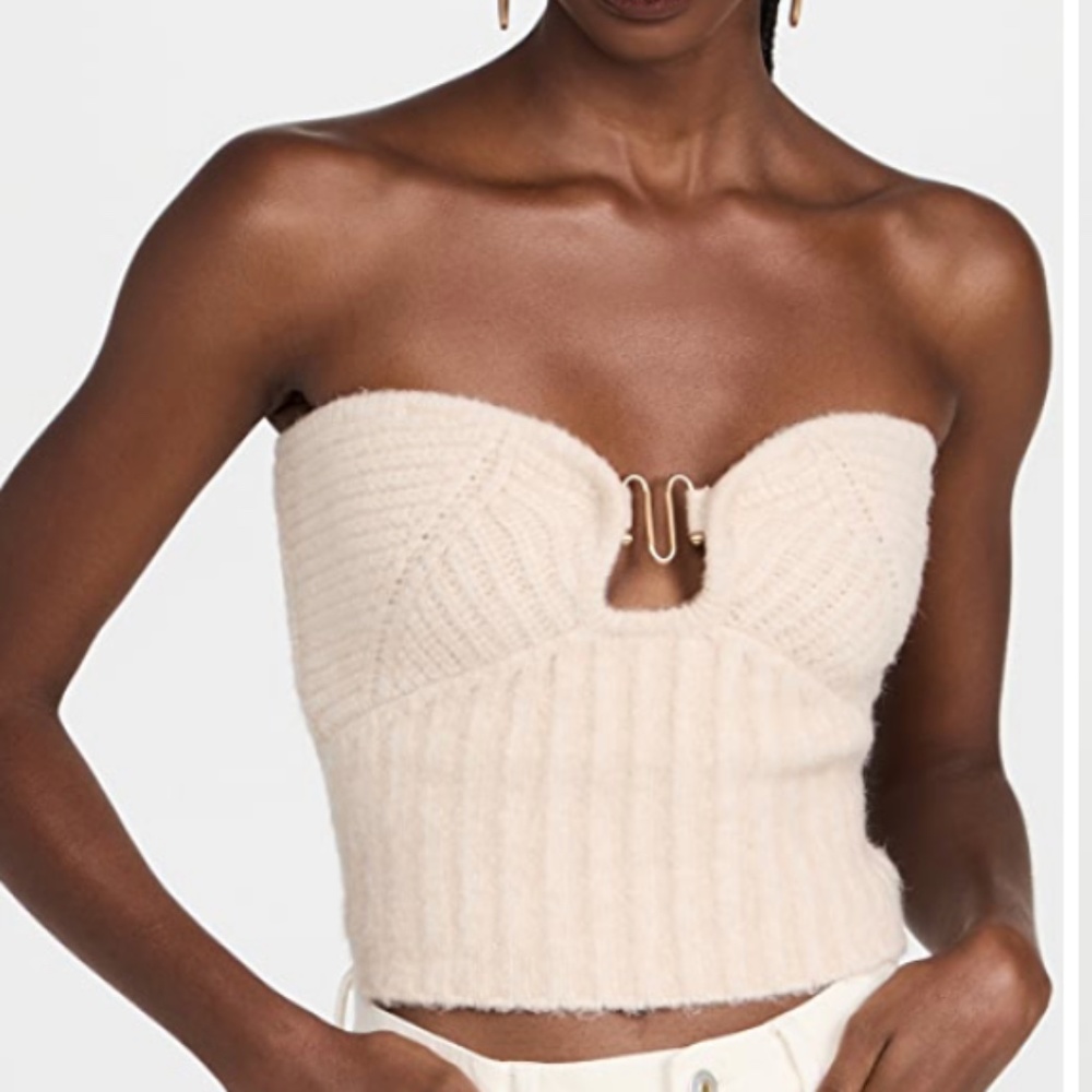 Cult Gaia strapless knit top